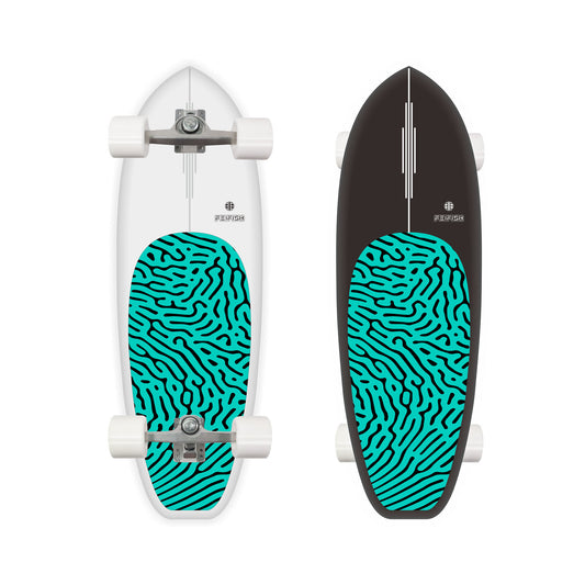 FEIFISH Surfskateboard The pattern can change color under the sun